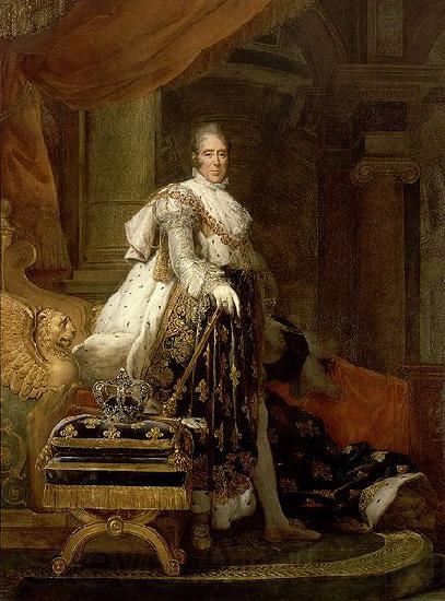 Francois Gerard Retrato de Carlos X de Francia en traje de coronacion Germany oil painting art